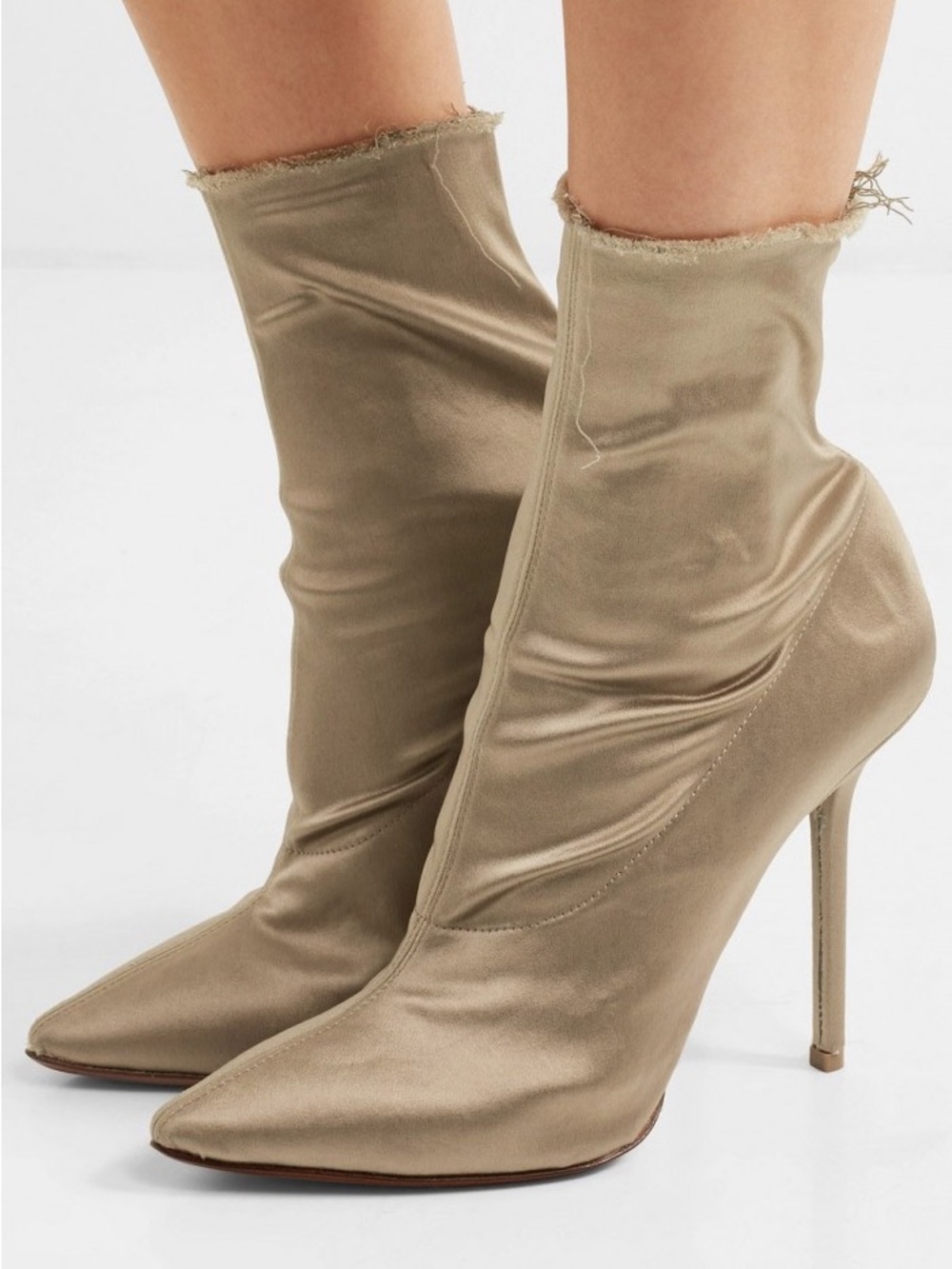 NWT Vetements Naked frayed satin sock EU Size 41